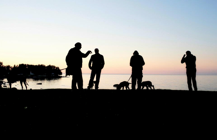 Aarne, Puna ja Roosa külalistega Moskvast Allikas: Aarne Vaigu erakogu, foto: Daria Novgorodova (Moskva)