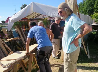 Käsmu Meremuuseum - 2016 paadiehituse õpituba Kaevu valgama platsil