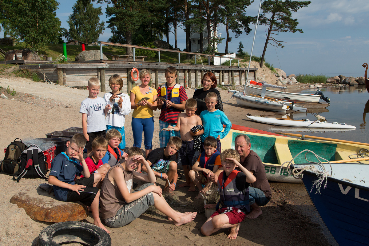 "Noor kalur" lastelaager 2012 Allikas: Aarne Vaigu erakogu, foto: Toomas Tuul