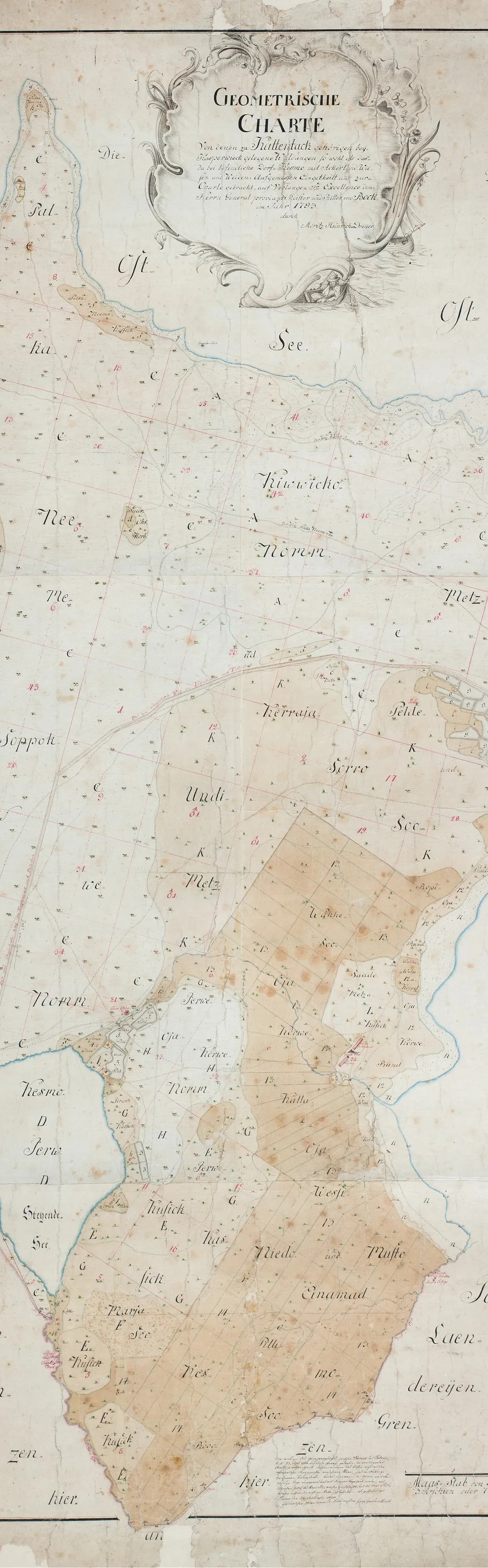 Käsmu Meremuuseum - Kasmu 1793 restaureeritud kaart